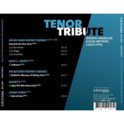 Tenor Tribute - Music for Tenor Saxophone, Piano and Orchestra CD