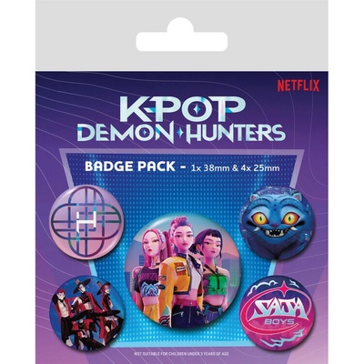 Odznaky set KPop Demon Hunters