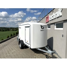 DEBON Nebržděný skříňový přívěs C255 UB, COMPOSITE, bílý, 750 kg