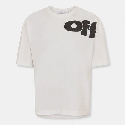 Off White Тениска Off White Men's Logo Skate T-Shirt - White-Black