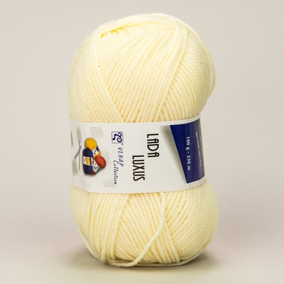 Vlnap Pletací příze LADA LUXUS 57207 světle žlutá, klasická, 100g/230m