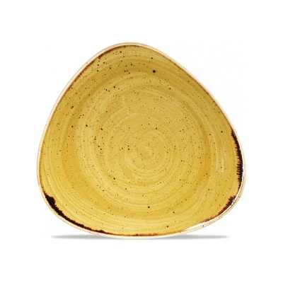 Churchill 1795 Stonecast Mustard Seed Yellow 24,5 cm Talíř trojúhelníkový