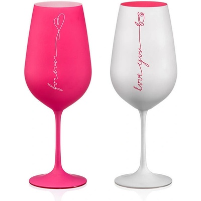 Crystalex Sklenice na červené a bílé víno Love I. 2 x 550 ml