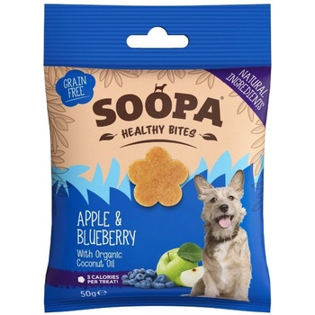 Soopa výcvikové pamlsky Healthy Bites jablko a čučoriedky 50 g