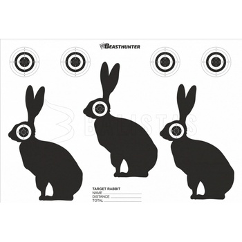 Terč silueta Beast Hunter Rabbit 10ks