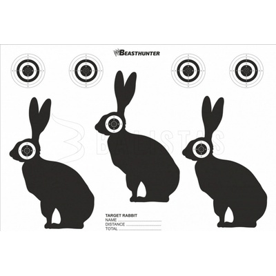 Terč silueta Beast Hunter Rabbit 10ks