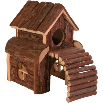 TRIXIE Natural Living Woodhouse Lux - Луксозна дървена къща за хамстери 13 х 20 х 20 см