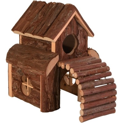 TRIXIE Natural Living Woodhouse Lux - Луксозна дървена къща за хамстери 13 х 20 х 20 см