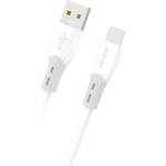 Dudao Кабел за зареждане Dudao L25ST USB-A / USB-C 5A - Бял / 1m KP41414