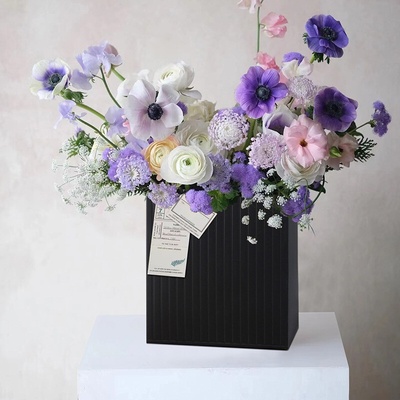 Floristický obal FB12189 25x15x28cm 10 kusů v balení - 2 černý