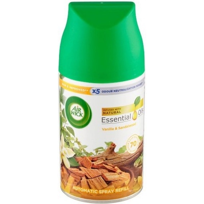 Air Wick Freshmatic Náplň do osviežovača vzduchu vanilka a santalové drevo 250 ml