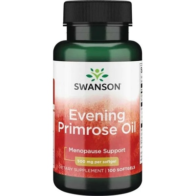 Swanson Evening Primrose Oil, 500 mg, 100 капсули, Swanson (SWE008)