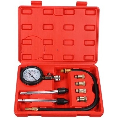 Sada pro testování komprese benzínových motorů MECHANIC ENGINE TESTER 8, 0-20bar, 8ks SIXTOL