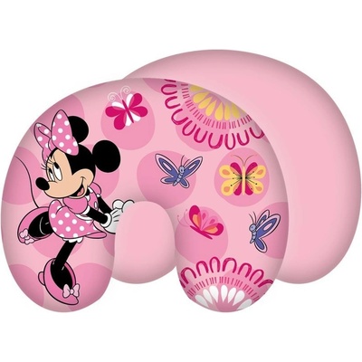 Jerry Fabrics Cestovný vankúš Minnie Butterfly Polyester 43x35