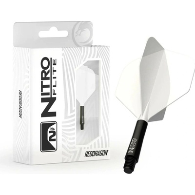 Red Dragon Nitro Flite - No2 - white & black - midi – Sleviste.cz