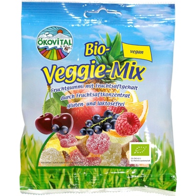 Ökovital Bonbóny ovocné Veggie Mix bez želatiny BIO vegan 80 g