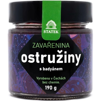 Hradecké delikatesy Ostružinová zaváranina s badiánom 190g