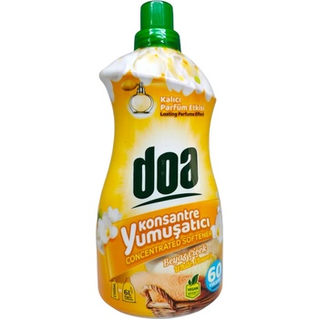 doa омекотител с траен парфюм бяло цвете, 60 изпирания, 1500мл