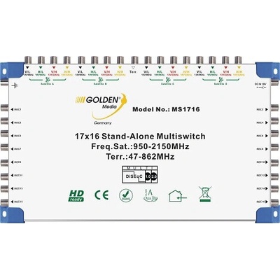 Golden Media Multiprepínač 17/16