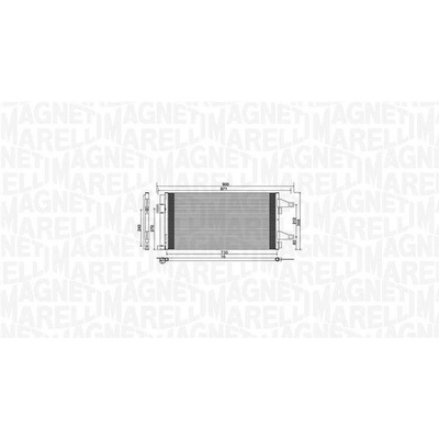 Kondenzátor, klimatizace MAGNETI MARELLI 350203761000