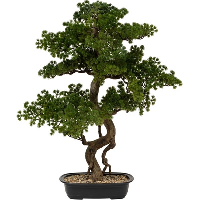 Atmosphera Umělé bonsai stromek POLIN, černý keramický květináč, 72 x 36 x 86 cm vícebarevný