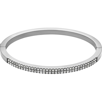 Fossil Pevný oceľový náramok s kryštálmi Ellis Pavé JF04863040