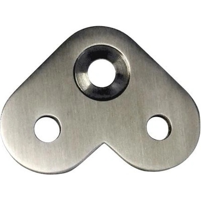 Feldmann Nerezový plochý držiak madla zábradlia 60180-240-90, uhol 90 °, AISI 304, brus K240