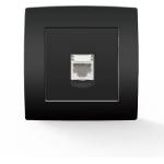 ELMARK City КОМПЮТЪРЕН КОНТАКТ rj45 cat5e АНТРАЦИТ (193281)