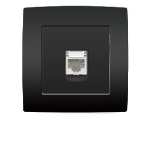 ELMARK City КОМПЮТЪРЕН КОНТАКТ rj45 cat5e АНТРАЦИТ (193281)