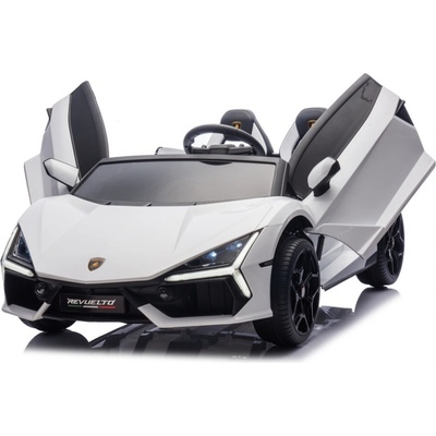 RAMIZ Elektrické autíčko Lamborghini XXL 200W 24V dvojmiestne biele -2X 200W 24V/14Ah 2023