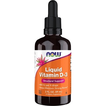 NOW NOW Vitamin D-3 Liquid 400 IU, 59 ml