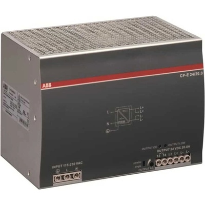 1SVR427036R0000 CP-E 24/20 Napájecí zdroj 24V DC/20A, 115-230V AC, ABB