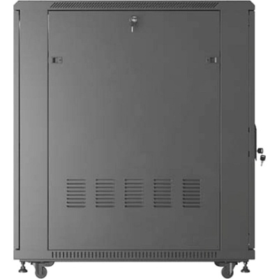 Lanberg Rack Cabinet 19" Free-Standing 22U/600X1000 (FlAT Pack) With Mesh Door Black (FF01-6022-23B)