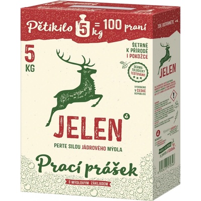 Jelen mýdlový prací prášek 5 kg – Zbozi.Blesk.cz