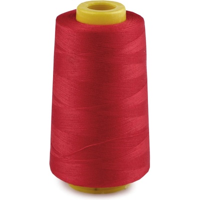 Polyesterové nitě pro overlocky i klasické šití návin 3000 yards PES 40S/2 Varianta: 4 (613) červená, Balení: 1 ks