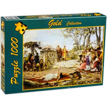 Gold Puzzle Collection Пъзел Gold Puzzle от 1000 части - Укротителят на лъва (60812)