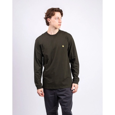 Carhartt WIP L/S Chase T-Shirt Olive/Gold