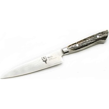 Muela SANDW-12DAM.M full tang blade Damascus VG10 black Micarta scales 12 cm