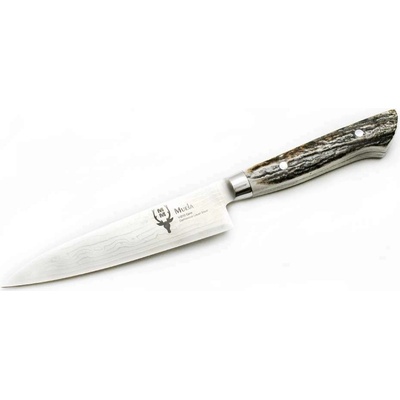 Muela SANDW-12DAM.M full tang blade Damascus VG10 black Micarta scales 12 cm