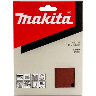 Brúsny papier 114 x 102 mm (suchý zips velcro, 6 otvorov) MAKITA P-33146
