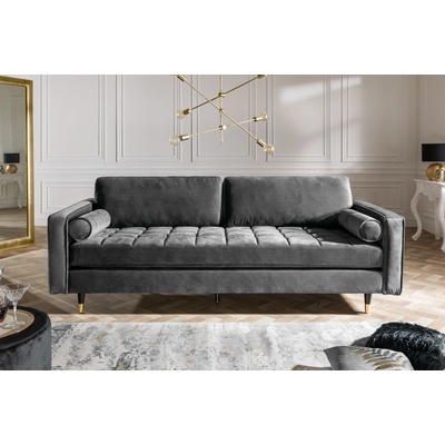 Bighome Sedačka VELVET 225 cm sivá