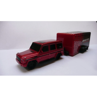 Maisto Design Tow+Go MB G-Class & Car Trailer 1:64