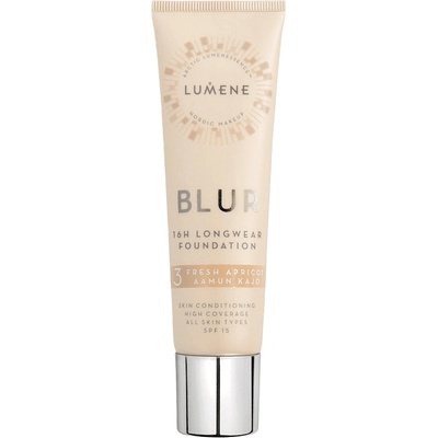 Lumene Blur Фон дьо тен, SPF15, 3 Fresh Apricot, 30 ml
