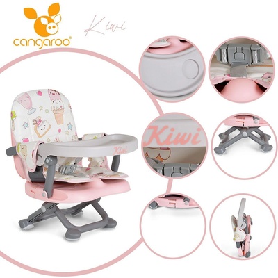 Cangaroo Детски повдигащ стол за хранене Kiwi-Cupcakes (109517)