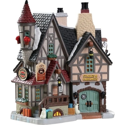 Svietiaci domček Lemax 85377 U šťastnej podkovy Zájazdový hostinec