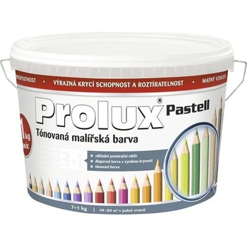 Prolux Oteruvzdorná farba na stenu Pastell biela 7 kg + 1 kg