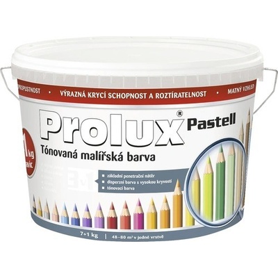 Prolux Oteruvzdorná farba na stenu Pastell biela 7 kg + 1 kg