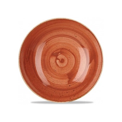Churchill 1795 Stonecast -Spiced Orange 24,8 cm Mísa coupe ručně zdobená