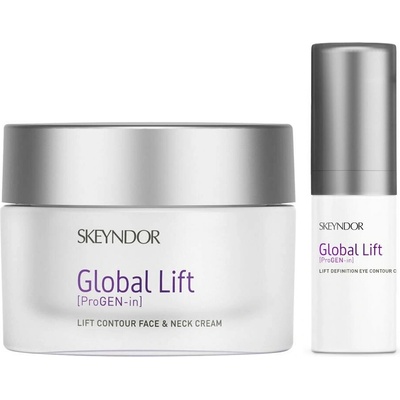 Skeyndor Global Lift liftingový krém pro suchou pleť 50 ml + liftingový krém na očné okolie 15 ml darčeková sada