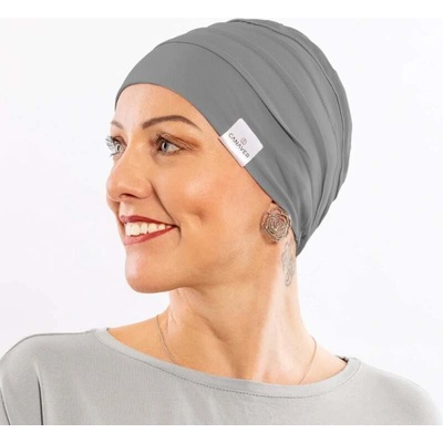Dámska čiapka po chemoterapii Canaver 2-vrstvová sivá